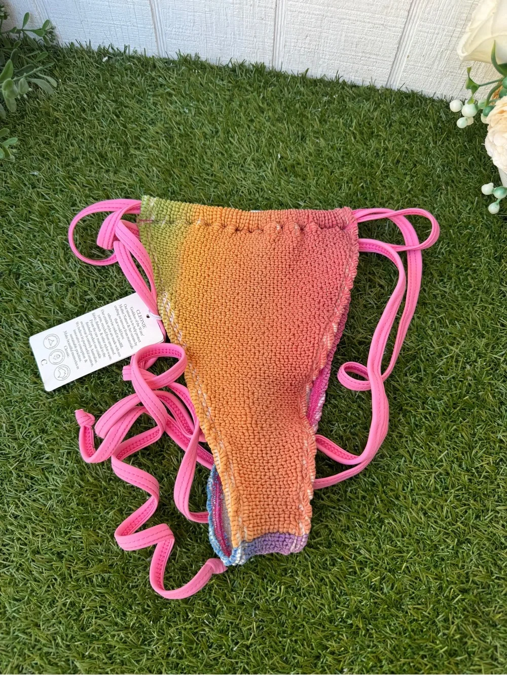 Cleonie Swim Rainbow Bells Bikini new with tags Retail $110 summer / vacation